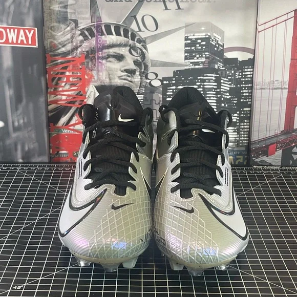 🏈NIKE VAPOR EDGE ELITE 360 2 GREY FOOTBALL CLEATS DA5457-002🏈 - Picture 2 of 11